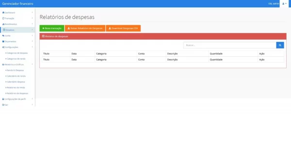 Sistema para Controle Financeiro Responsivo - Imagem 4