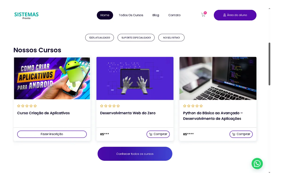 Site Wordpress para Cursos Online - Imagem 2